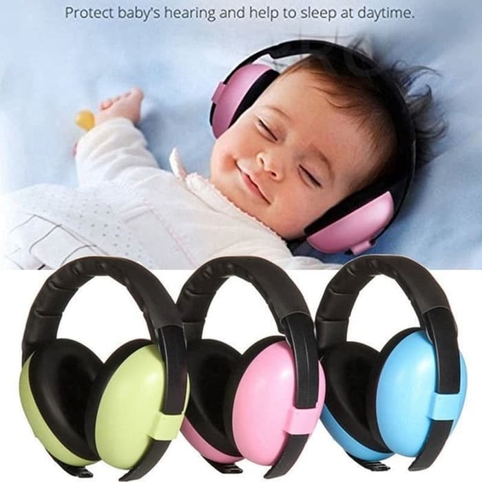 Baby Earmuffs Noise Reduction Anak Peredam Suara Pesawat Earmuff Penutup Telinga Bayi