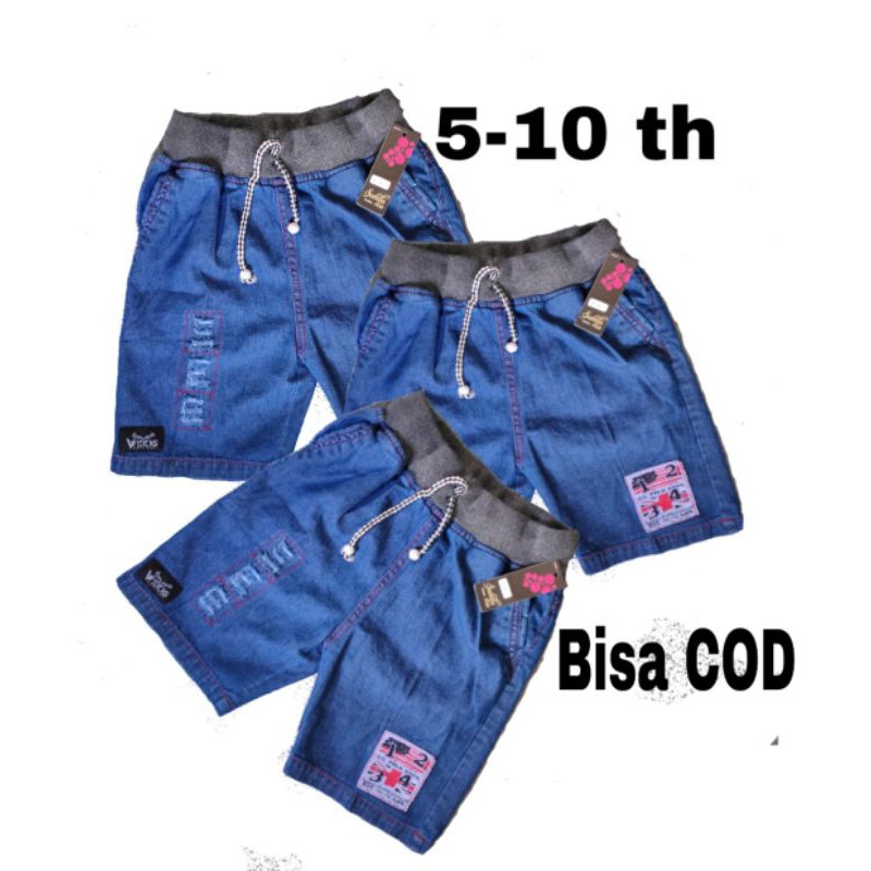 Jeans Anak Pendek 468101214(2_8/9 Thn) Premium Quality