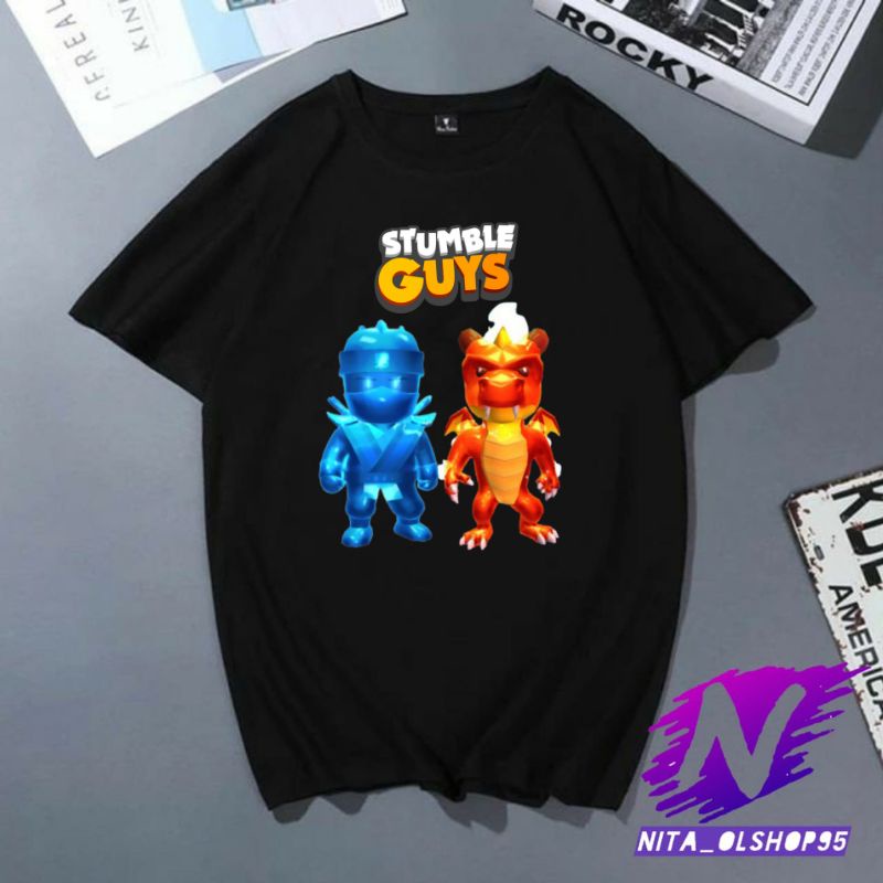 kaos stumble guys ninja dragon baju anak stumble guys spesial