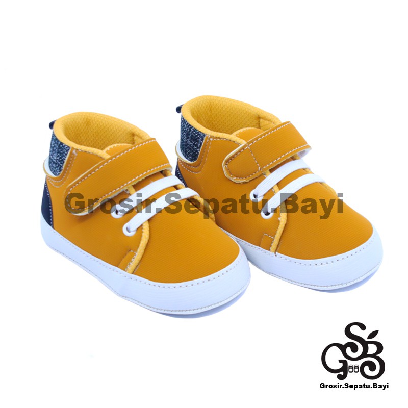 sepatu bayi baby shoes prewalker laki laki perempuan umur 2 - 14 bulan model Basket Case