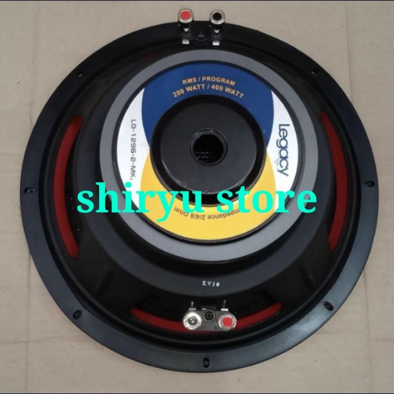 Speaker Subwoofer 12 Inch Legacy LG1296-2 LG 1296 Dobel Coil