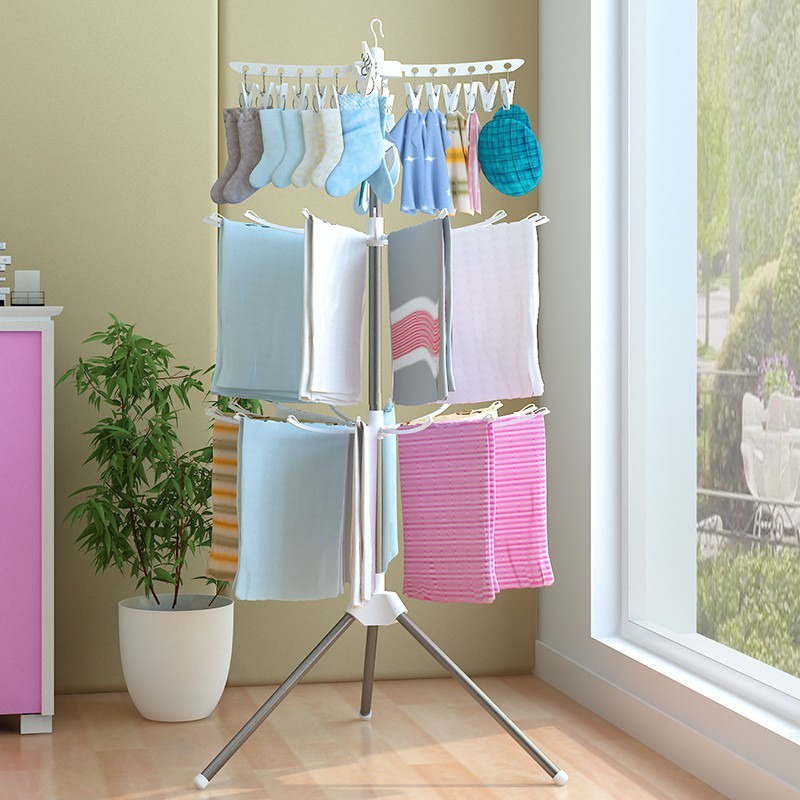 Barnik88 Jemuran Menara Jemuran baju Menara | Gantungan Baju Bayi | Hanger Baju | Gantungan Menara Foldable Clothes Drying Airer - BARNIK88