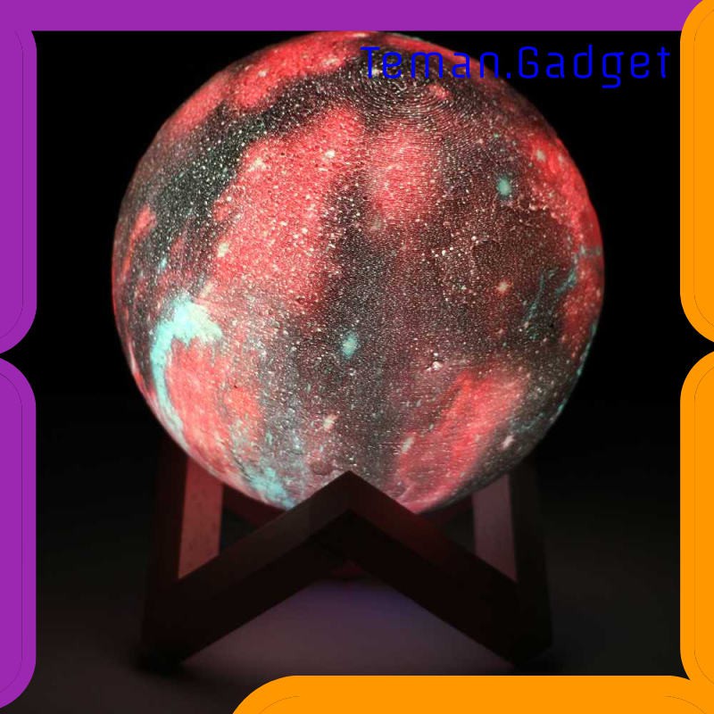 TG-DG170 Coquimbo Lampu Tidur Bulan 3D Moon Night Light Rechargeable 16 Color - 606816
