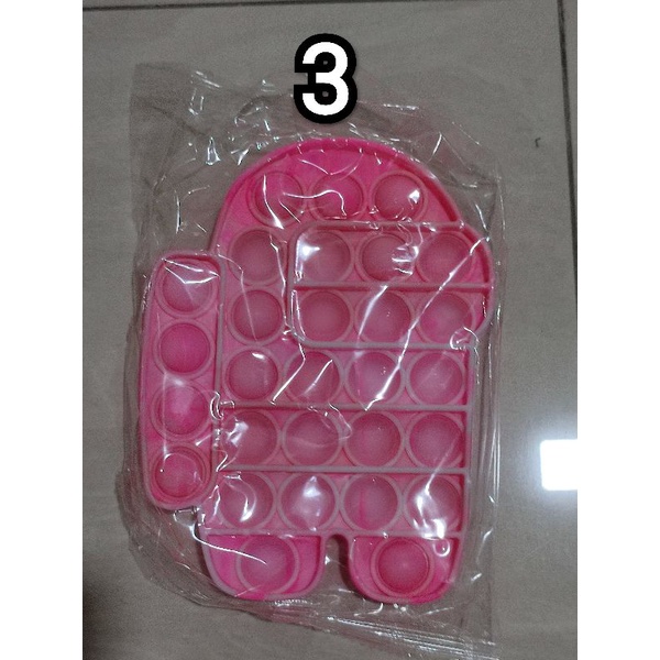 push pop it murah fidget toy rainbow mainan anak bubble sensory toys stress reliever Bubble Sensory-Among 3