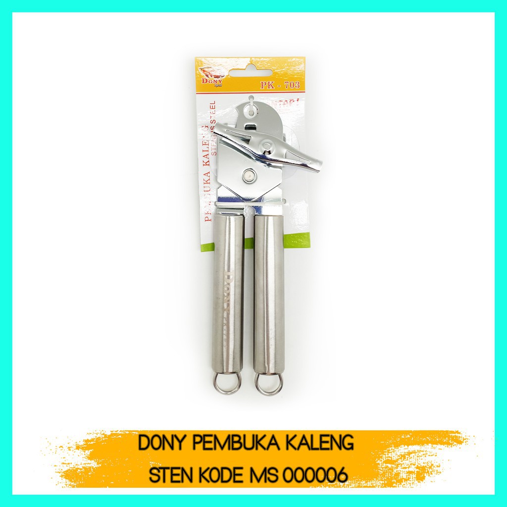 Pembuka kaleng putar oval Can Opener Stainless Serbaguna DONY PK 703
