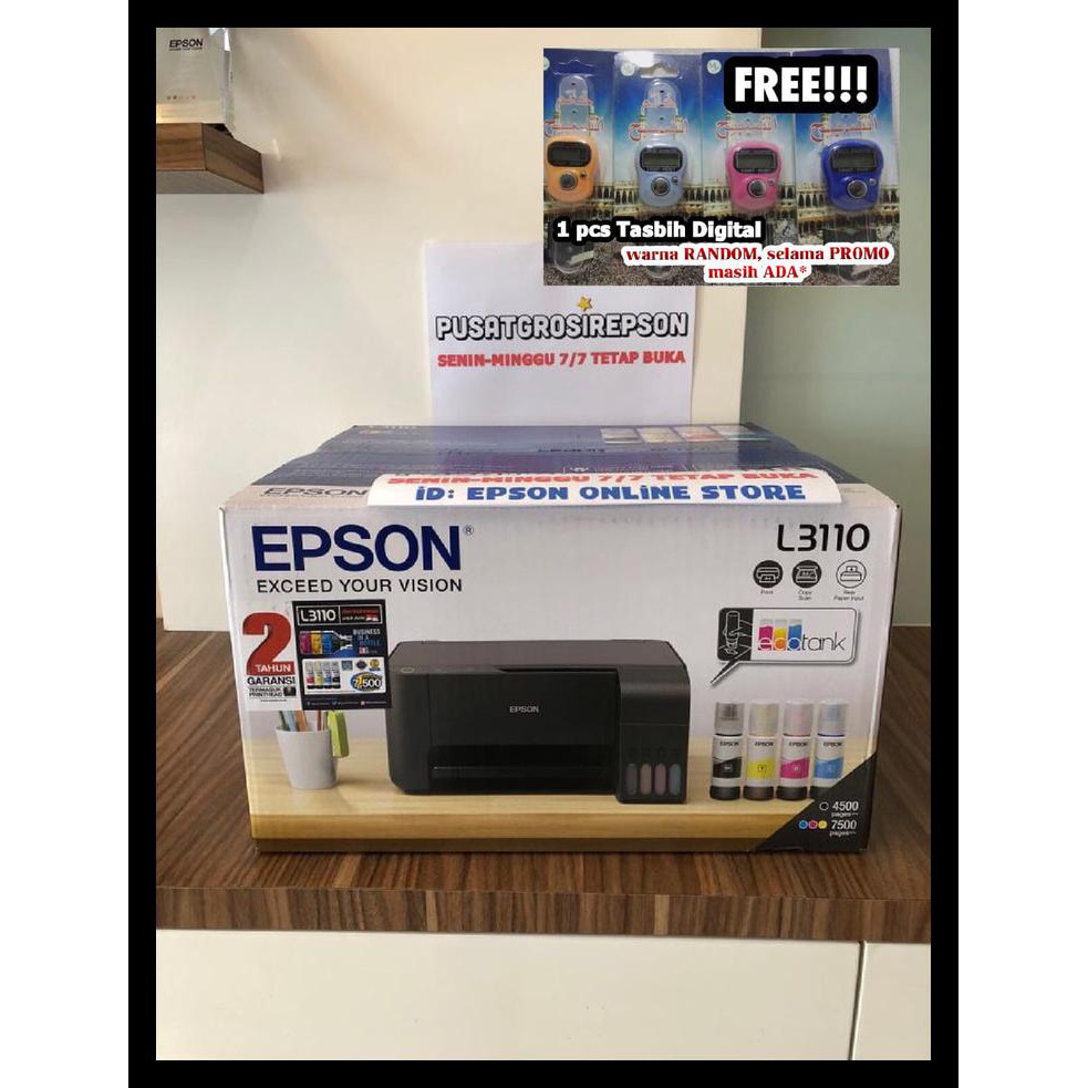 Jual COD PRINTER EPSON L3110 PRINT SCAN COPY PENGGANTI L360 KODE 1334