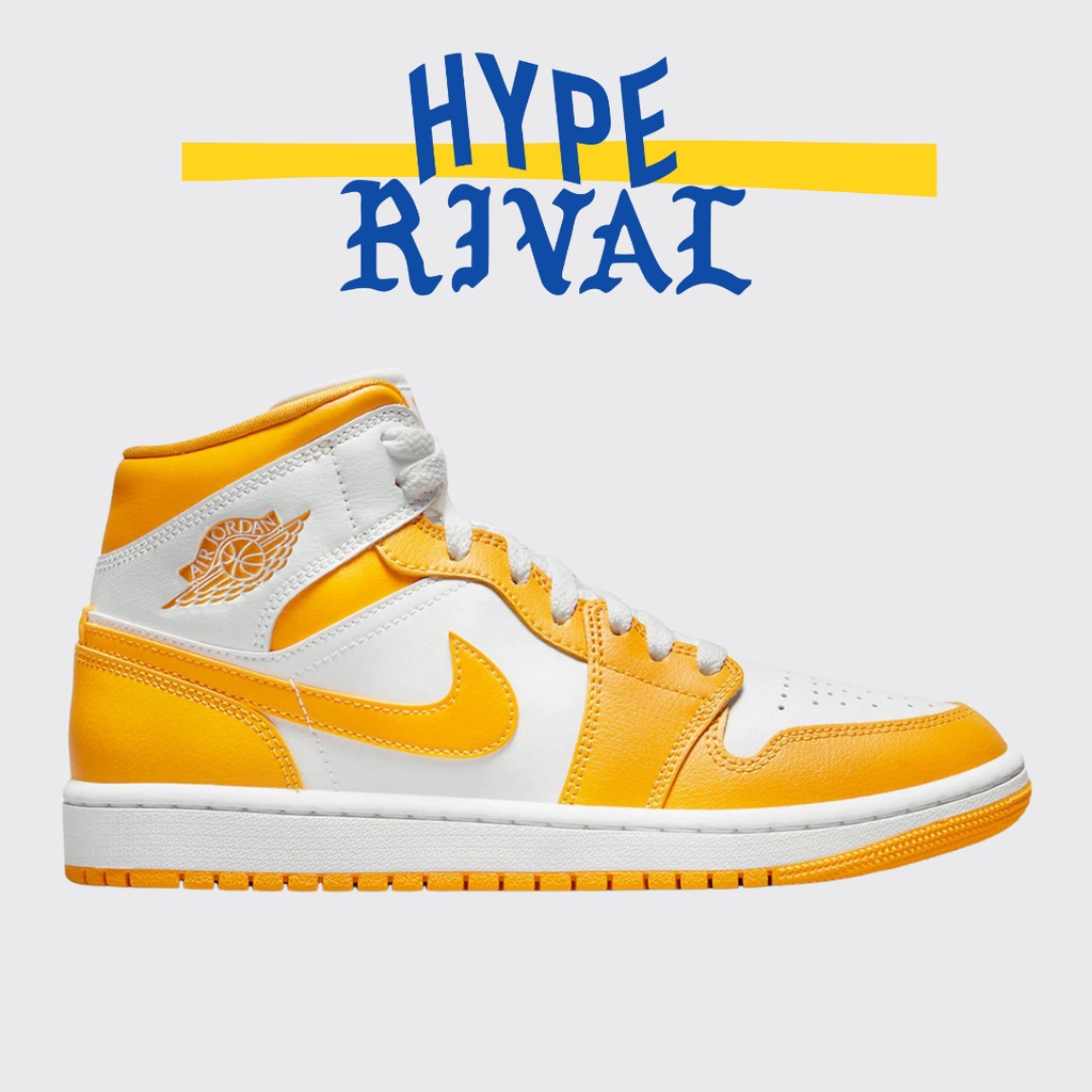 Air Jordan 1 Mid White Yellow