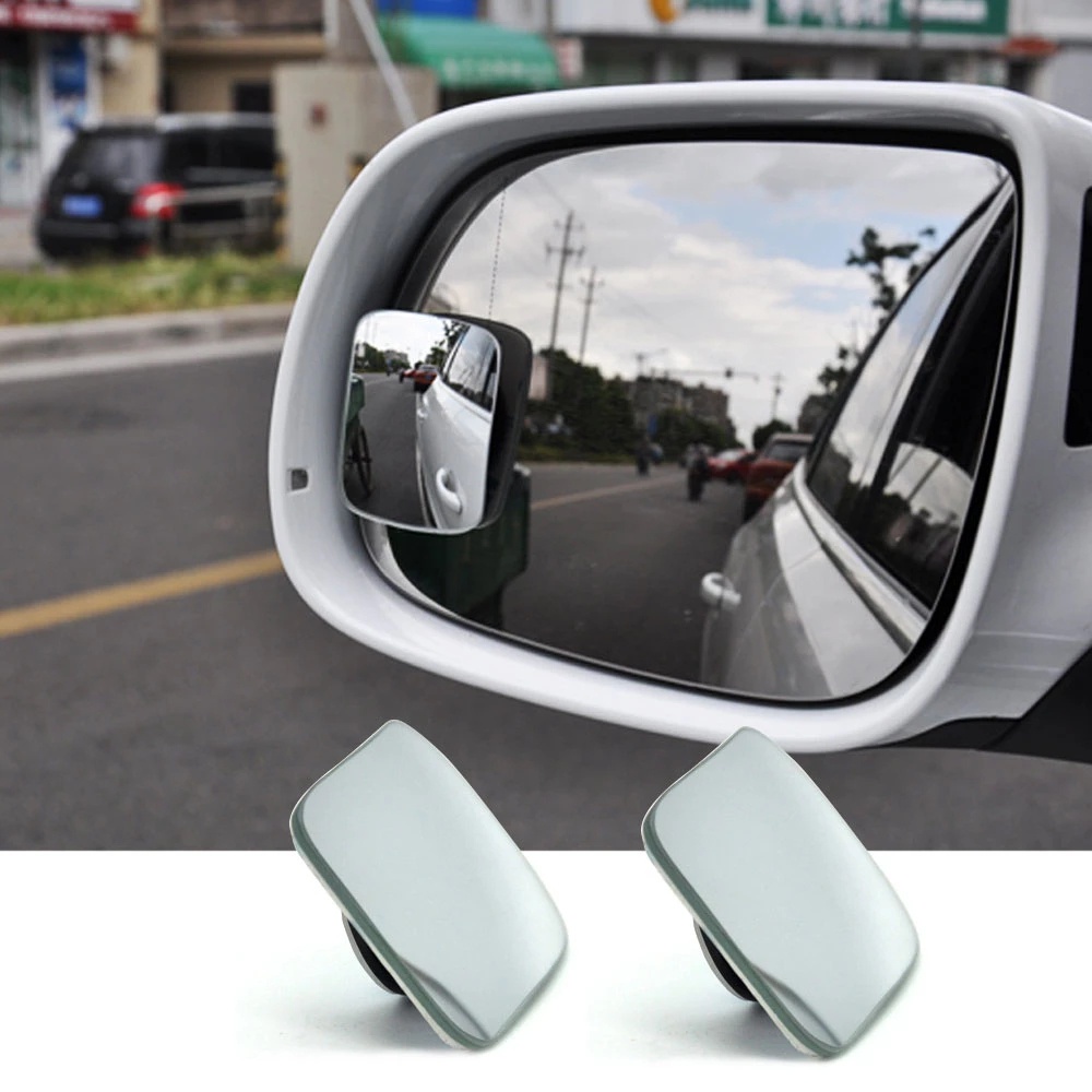 Car Mirror Blind Spot Auxiliary Mirror,Rear View Convex Wide Angle Parking Reversing Rearview Rimless Mirrors