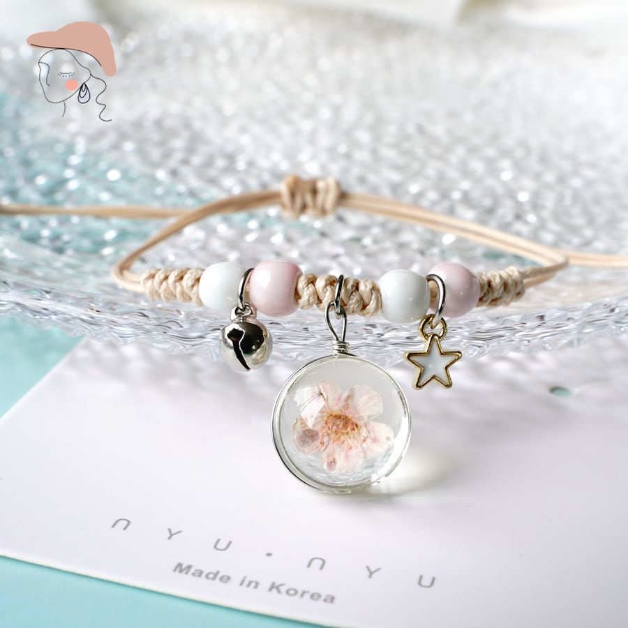 Gelang Manik Keramik Liontin Gelang Fashion Korea Untuk Wanita