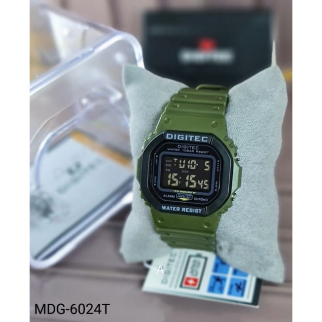 Jam Tangan Pria Digital Digitec Original MDG-6024T Tahan Air Gratis Ongkir COD