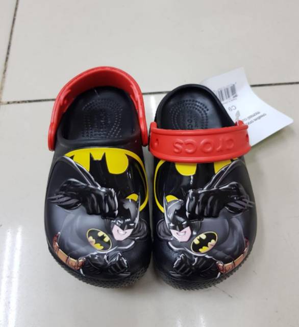 Crocs anak led lampu iron man / crocs lampu anak / Sandal crocs anak