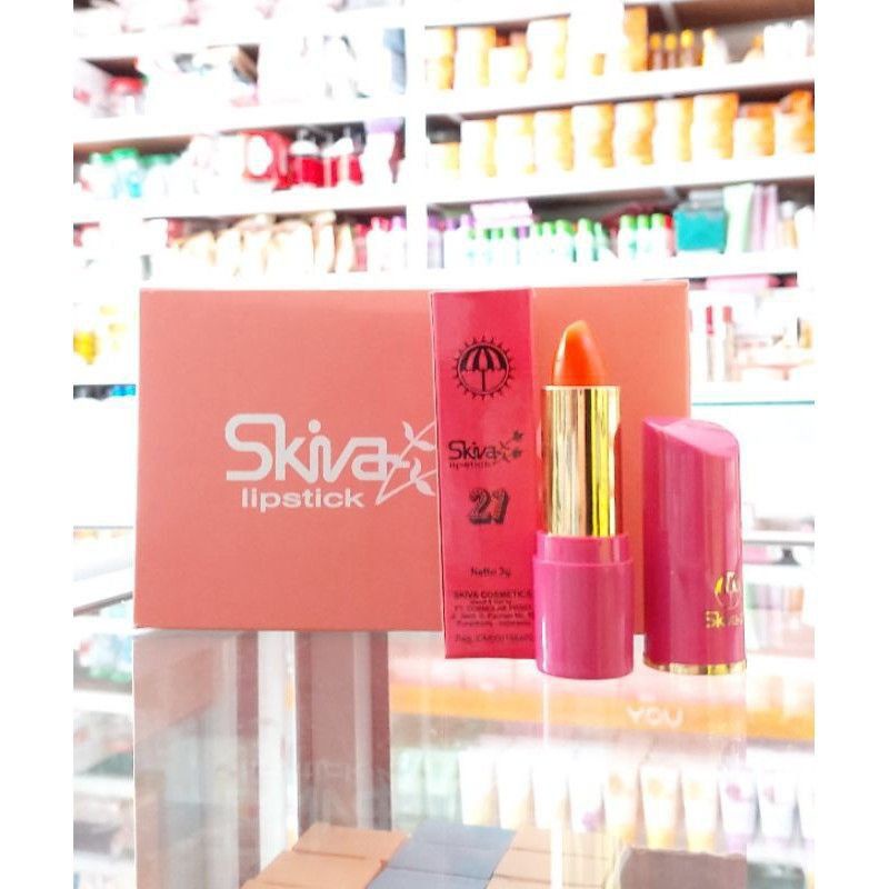 LIPSTIK SKIVA 21 WARNA 500 SERI PALING LARIS HARGA 1PCS WARNA AWET (skiva)