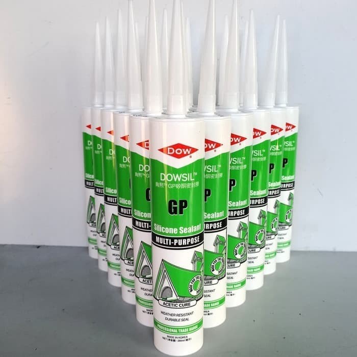 LEM BOTOL GP DOSWIL TERSEDIA BANYAK WARNA/LEM KACA SILICONE SEALENT LEM KACA / SILICOE SEALANT DOWSIL GP LEM PENAHAN AIR JENDELA SERBAGUNA MULTIFUNGSI/Lem kaca sealant/Aquarium/Silicone Sealant Dowsil GP AceticCure BERKUALITAS