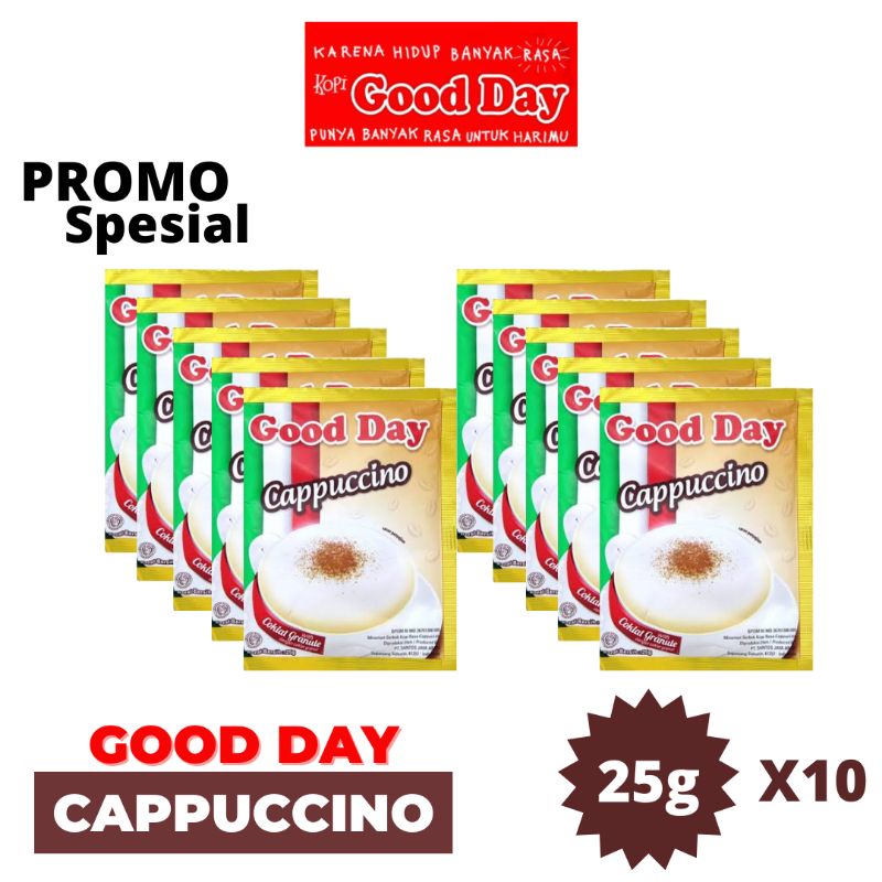 

GOOD DAY CAPPUCCINO 25 G X 10 PCS
