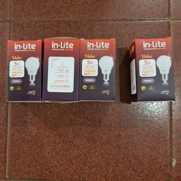 [PROMO] Lampu Led In-Lite Value Paket 5Watt Beli 3 Gratis 1