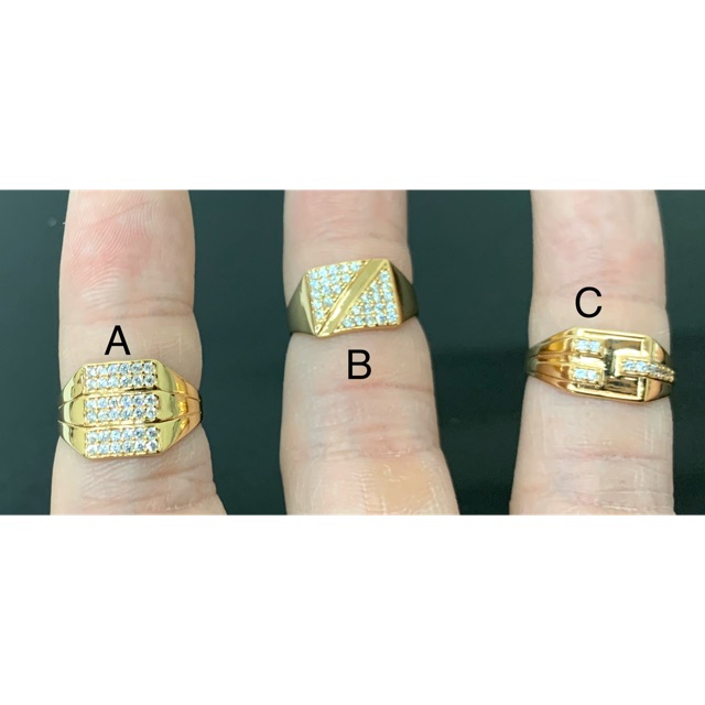 Cincin laki emas asli kadar 375 bisa request size