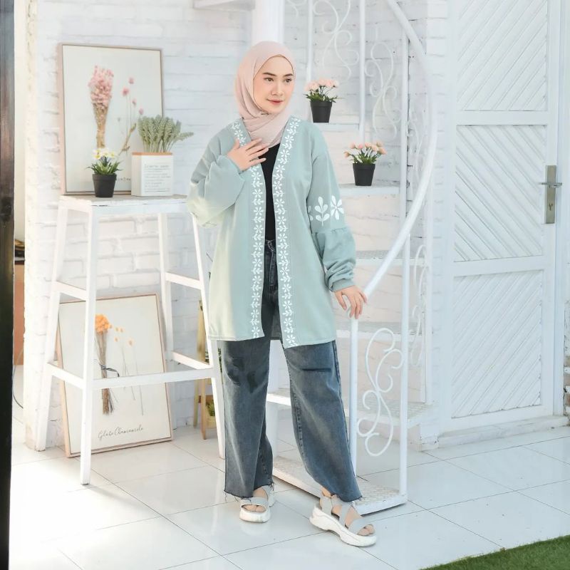 Cappadocia Outher Wanita Kekinian | Outer Cardigan Wanita Oversize | Kardigan Wanita Bahan Fleece