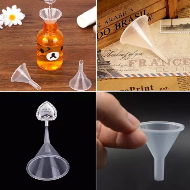 CORONG MINI PLASTIK / CORONG PARFUME OIL ESSENTIAL / SMALL FUNNEL /  MINI FUNNEL