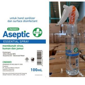 Handsanitizer Dan Disinfectan Spray Onemed Aseptic Plus Essencial 100ML Spray