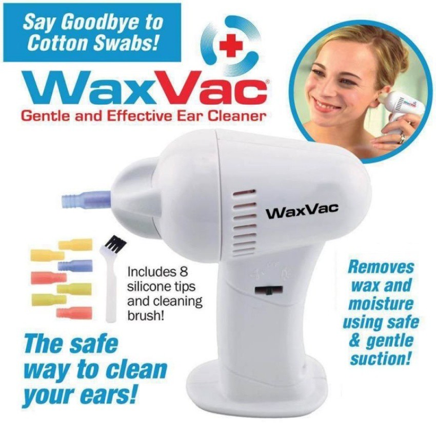 Jual Waxvac Vacuum Ear Cleaner Alat Pembersih Kuping Telinga Putih