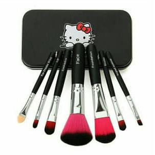 Brush HELLOKITTY kuas kaleng set isi 7 set brush make up/ Brush lembut