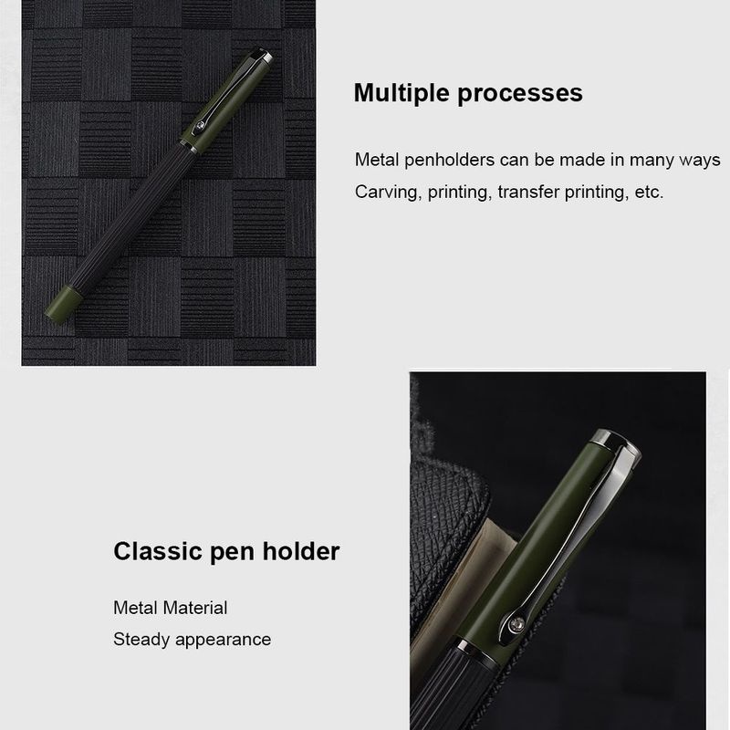 [1Pcs New Arrival Fashion Metal Ink Fountain Pen][Pen Fine 0.5mm Nib Ink Pens]