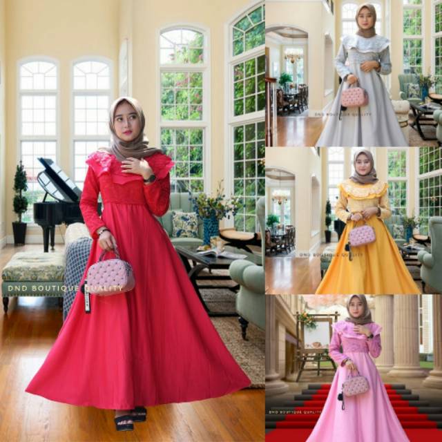 Gamis Brokat Modern Syari