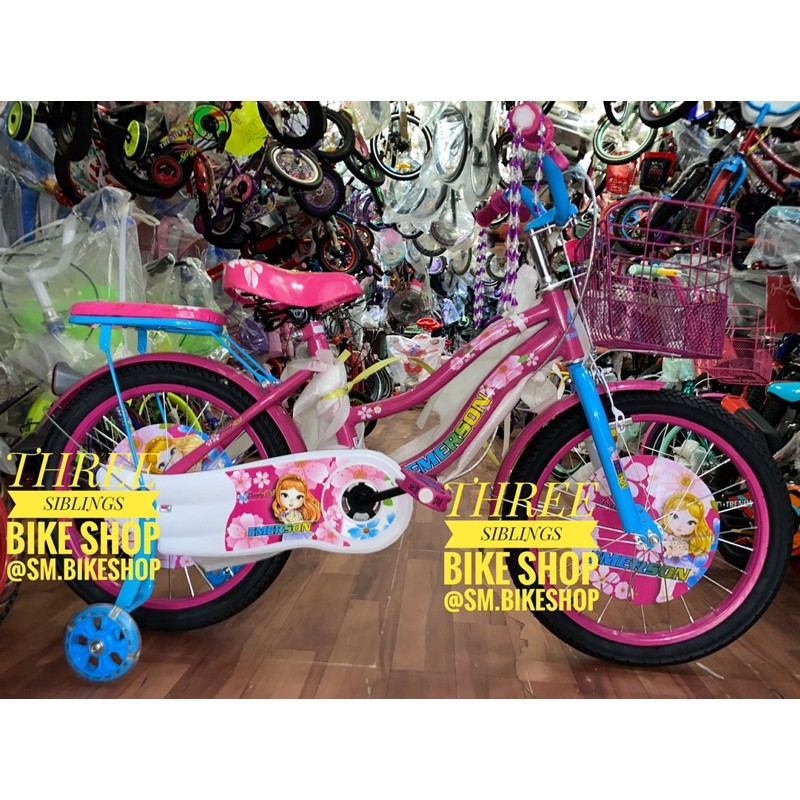 SEPEDA MINI ANAK PEREMPUAN EMERSON 18 INCH PINK BIRU