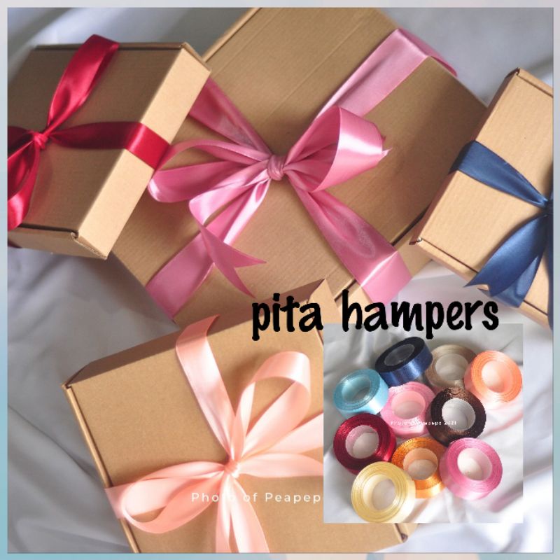 

Pita Satin polos 1inch - pita satin 2,5cm pita hampers