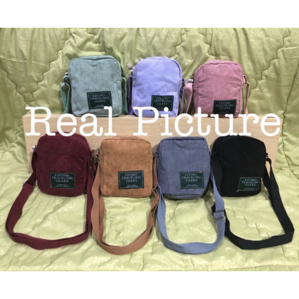 (PROMORED) LJY31 Tas Wanita Korduroi Selempang Korea Mini Corduroy Shoulder Bag Impor New TKM