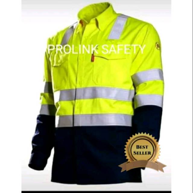 SERAGAM BAJU SAFETY STABILO DONGKER MODEL TAMBANG SCOTLIGHT DOBLE 5CM