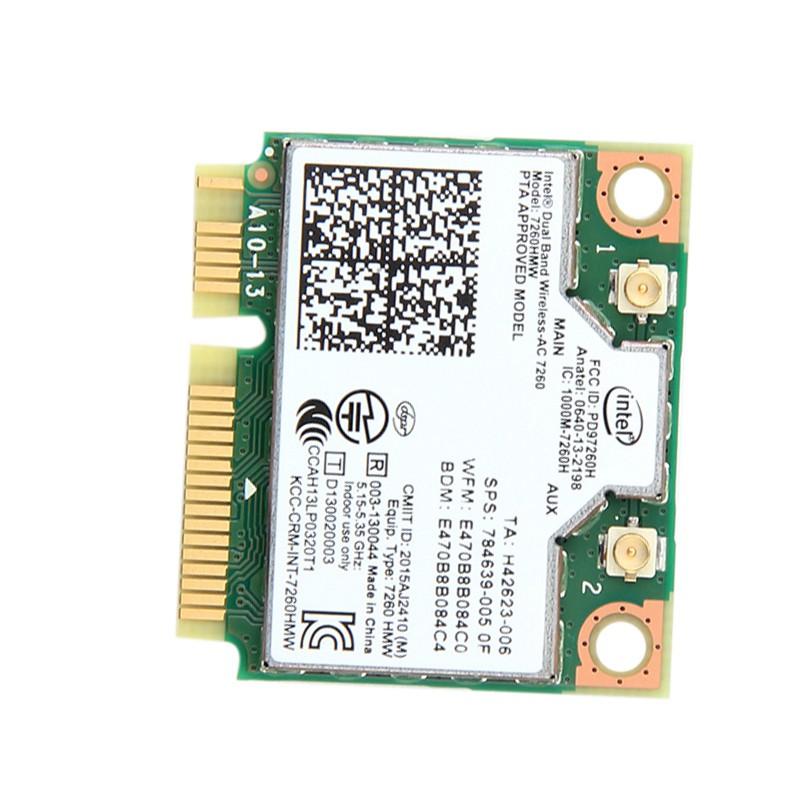 Adapter Dual Band Ac10 Wireless Untuk Intel 7260 7260hmw Ac Mini Pci E Card 2 4g Shopee Indonesia