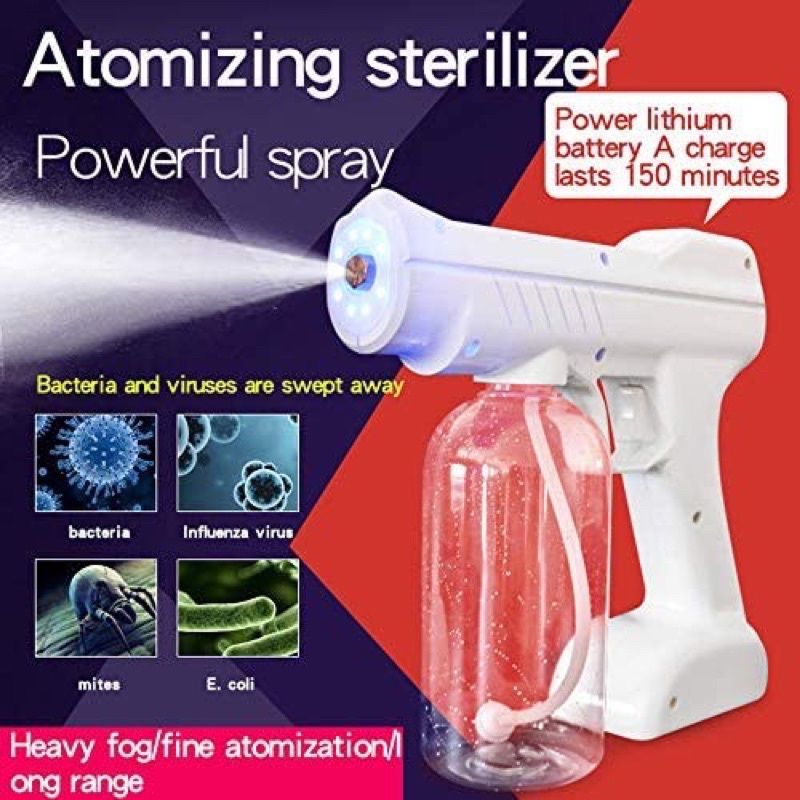 super sale  nano steam  spray gun atomizer basmi virus wireless 800ML(barang baru )