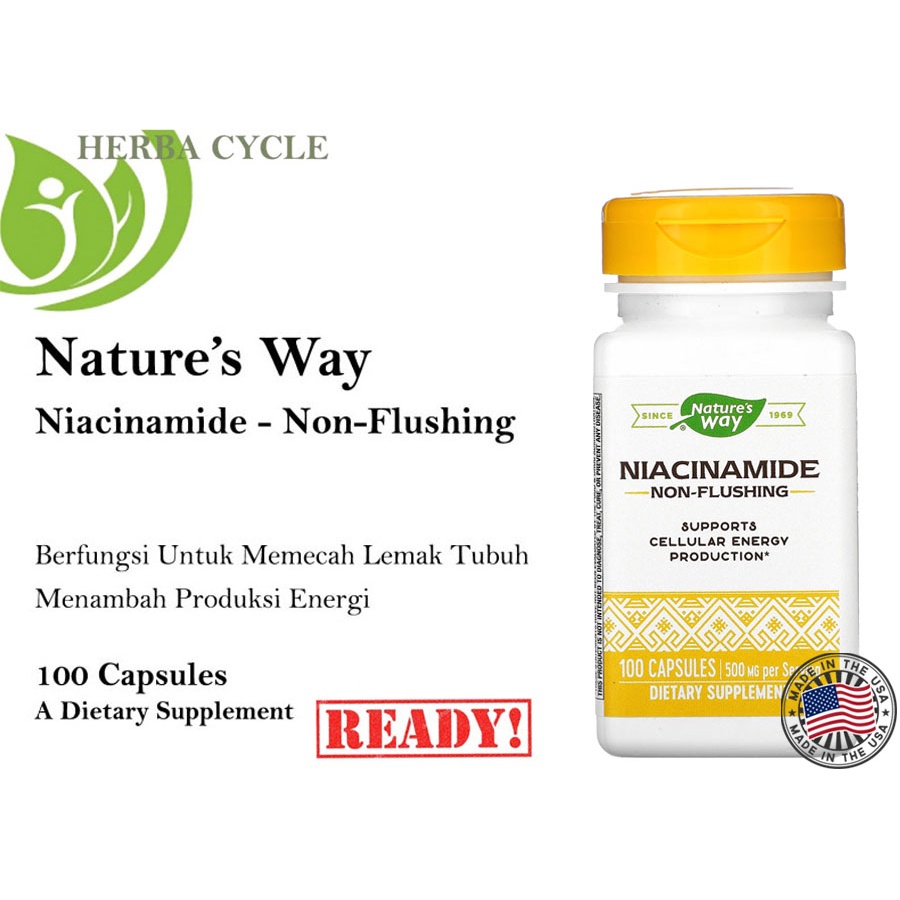 Natures Way Niacinamide 500 mg 100 Cap Nature Way Niacinamide ORI USA