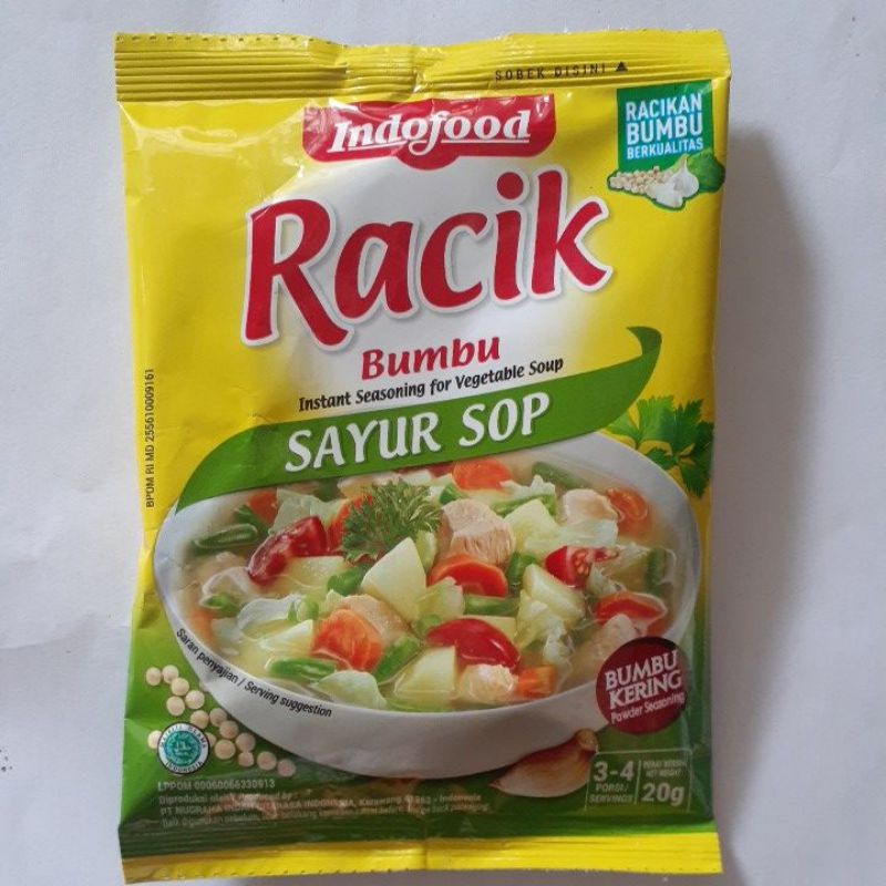 

racik sayur sop
