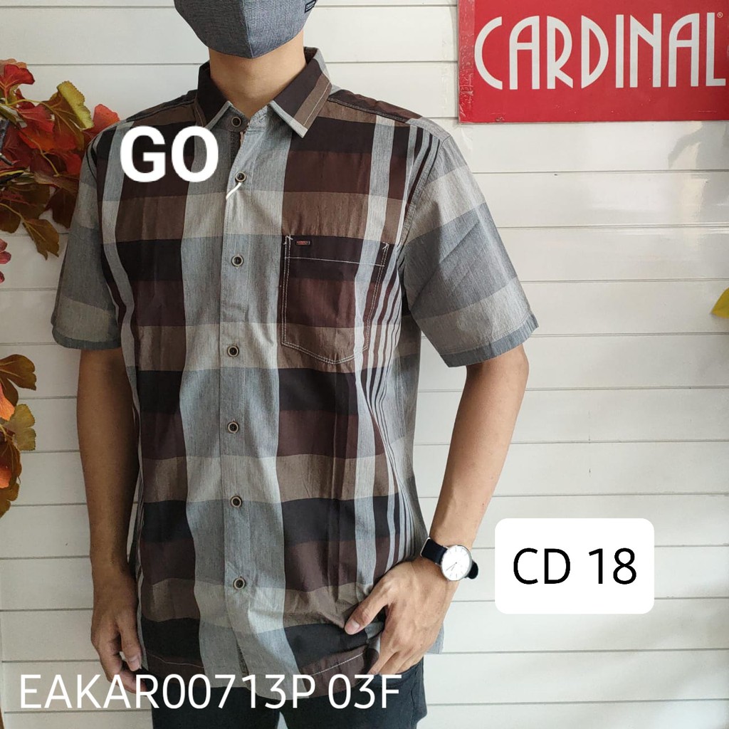 BB CARDINAL KEMEJA CASUAL Hem Pria Baju Cowok Pakaian Pria Lengan Pendek KEREN!!