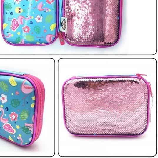 

֍ Sanwa Reverse Sequin Hardtop Pensil Case / Kotak Pensil Sequin Reverse ✯