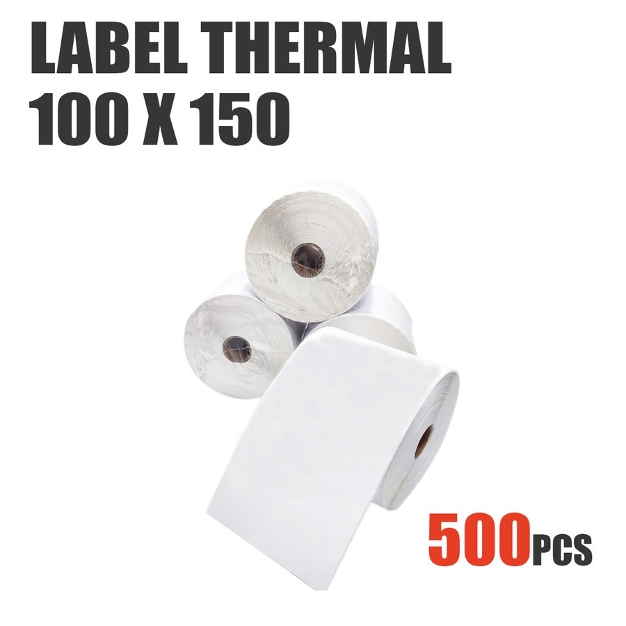 LABEL STICKER THERMAL 100 X 150 / KERTAS THERMAL STIKER / KERTAS STICKER THERMAL