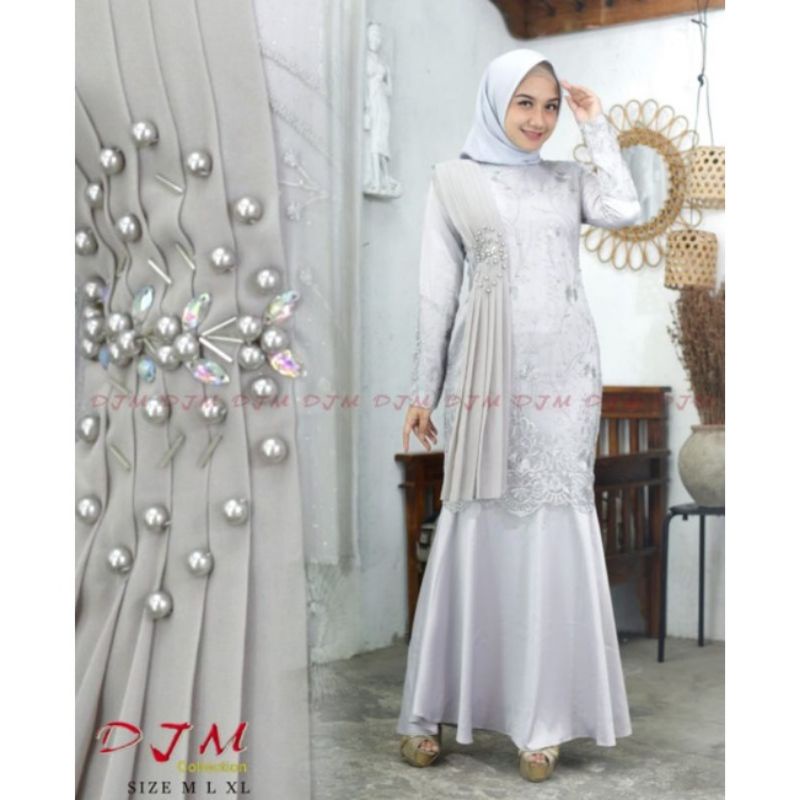 REALPICT !!! Gamis Modern Duyung  DJM / Gamis Pesta / Gamis Pesta Mewah / Kebaya Wisuda / Kebaya Modern / Kebaya Gamis