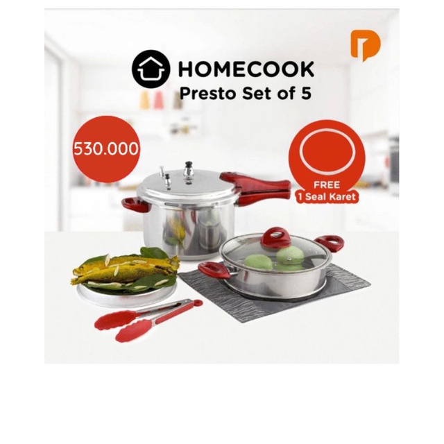 Homecook Presto Set of 5 (Panci Presto)