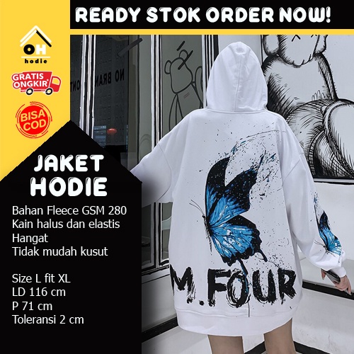 SWEATER HOODIE M FOUR PRIA WANITA