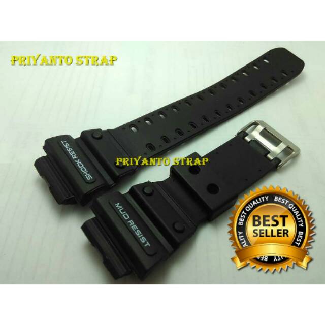 STRAP TALI JAM TANGAN DIGITEC MONSTER GX-56 RUBBER WATCH BEND G-SHOCK GX 56 GX -56 HITAM