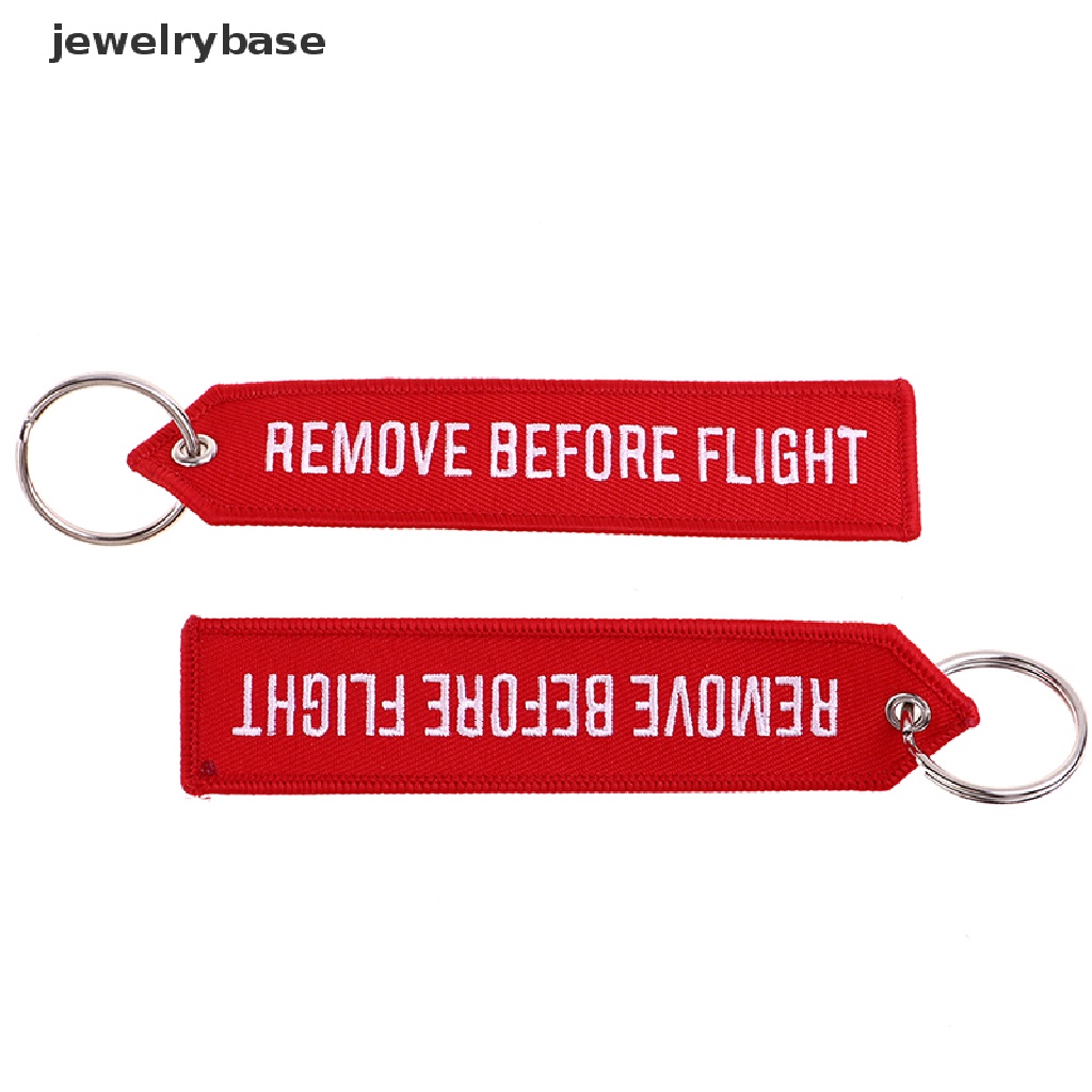 Tali Lanyard Gantungan Kunci Tulisan Remove Before Flight Untuk Kartu Lencana Gym