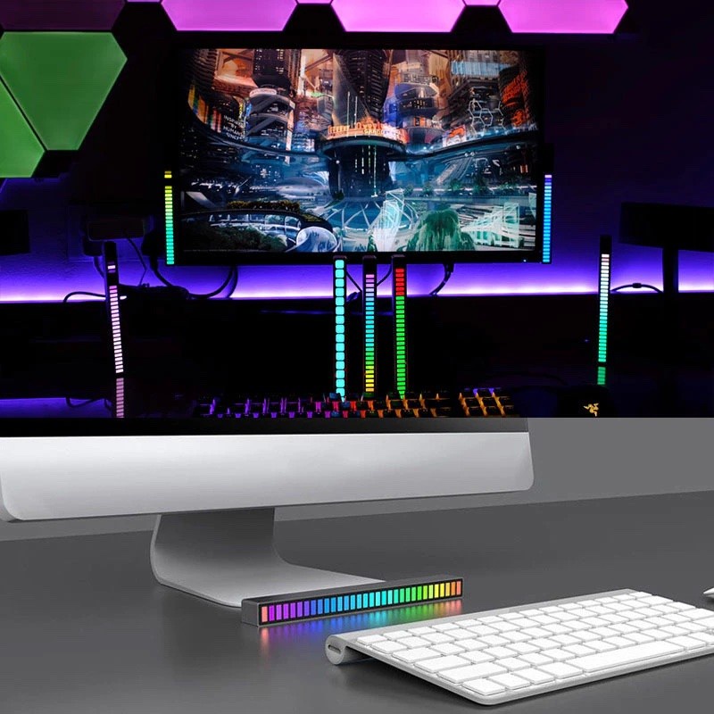 Lampu LED RGB Bar Strip Rhythm Light Sync Music Sound Control 32bit