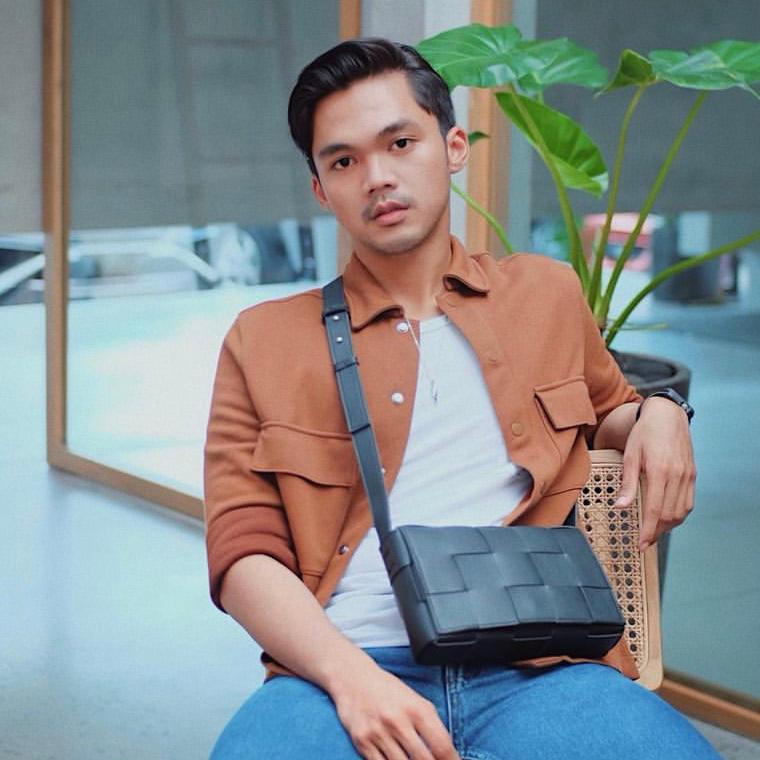 Sundays Attire - CAPRIO Woven Anyaman Sling Bag Pu Leather Tas Unisex