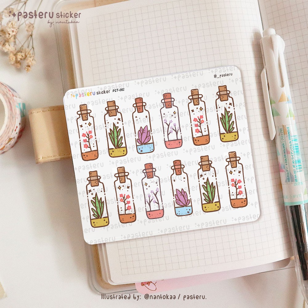 

Kawaii Mini Terrarium | Pasteru Planner Journal Sticker