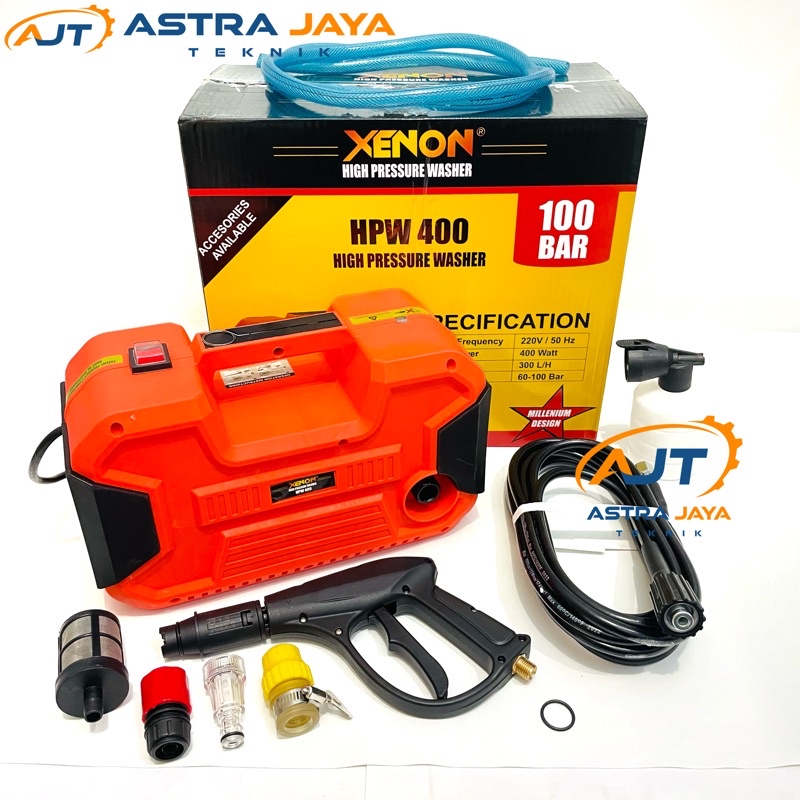 XENON HPW400 Jet Cleaner 400 Watt Mesin Steam Cuci Mobil Motor AC Listrik Tekanan Tinggi