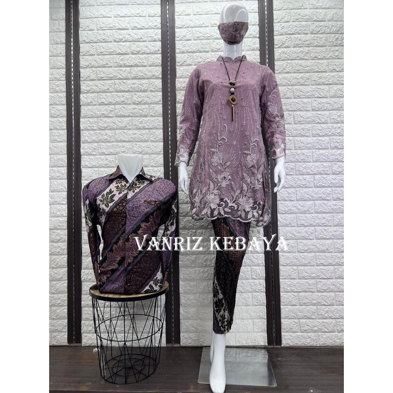 COUPLE KEBAYA / COUPLE KEBAYA TUNIK / BATIK COUPLE KEBAYA MODREN / KEBAYA COUPLE / BATIK COUPLE / KEBAYA COUPLE KEMEJA BATIK