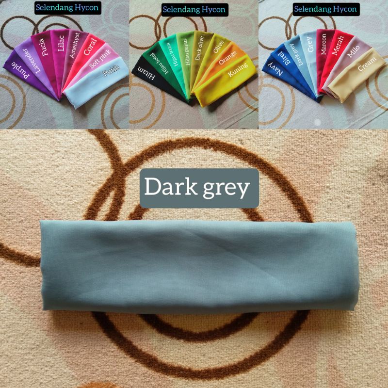 Selendang Hycon-Dark grey
