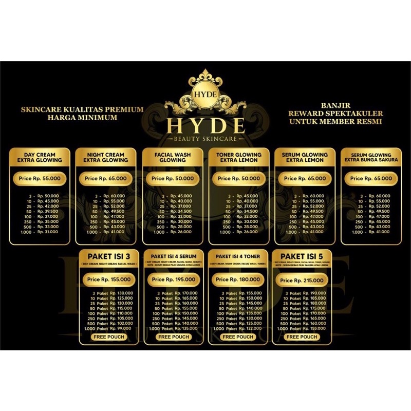 Cream Malam Glowing Hyde Beauty Skincare